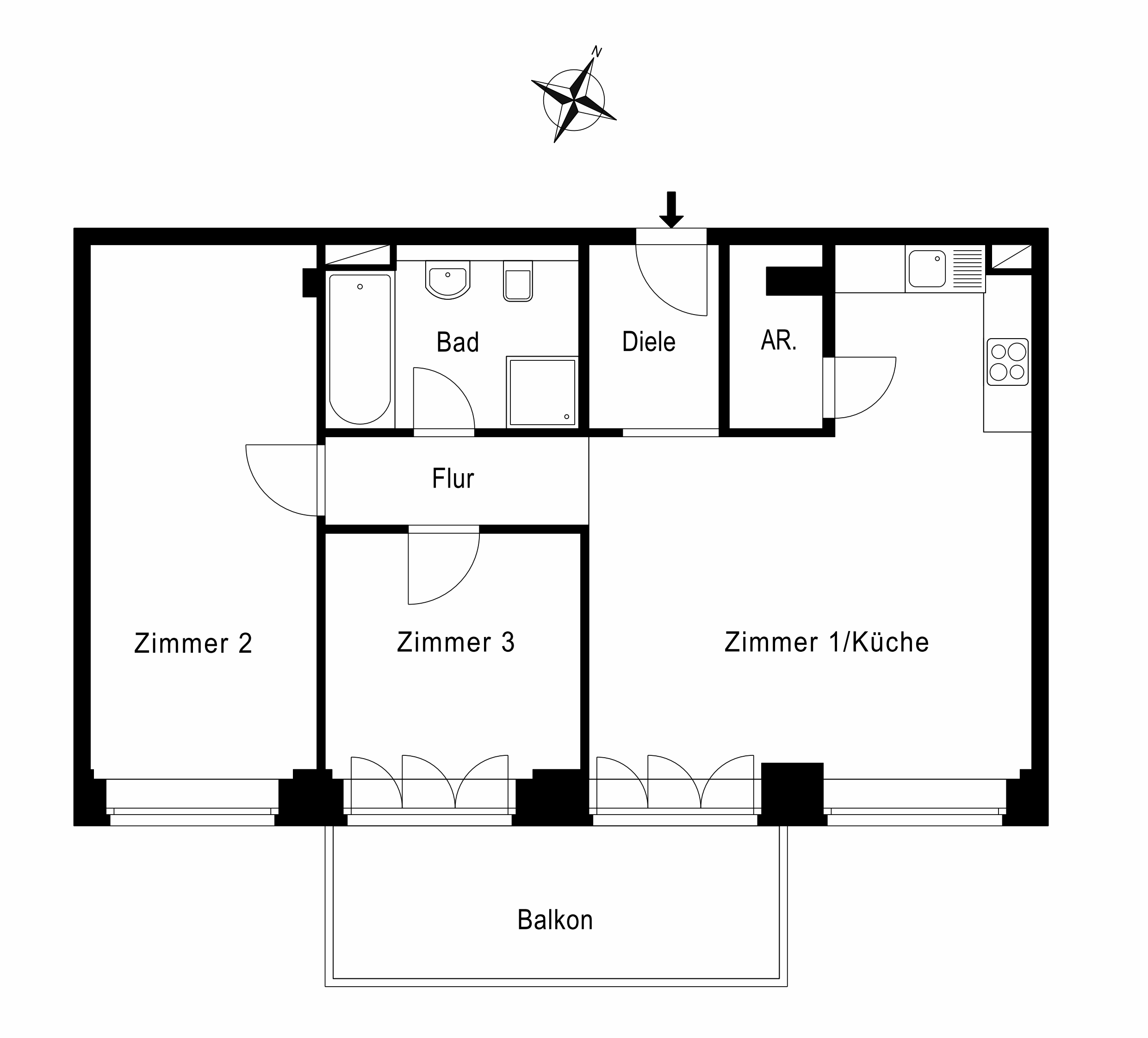 Grundriss WE 196